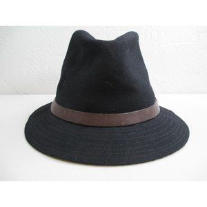 Vintage Eddie Bauer USA Made Hat Fedora wool nylon blend sz Large